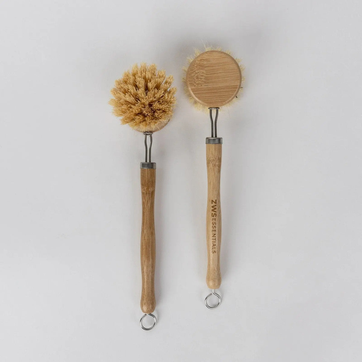 Long-Handled Bamboo Dish Brush with Reusable Handle and Replaceable Compostable Head, Plastic-Free, Eco-Friendly, Dish Washing Tool, Cleaning