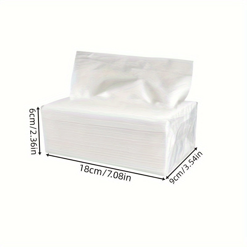 400 Sheets of 4-Layer Thickened Original Wood Pulp Paper, Transparent Household Toilet Paper Simple Packaging, Extractor Napkins, Original Wood Pulp without Magazine Added, Pure Nature Taste, Safe and Assured, Kitchen Toilet Towel Paper