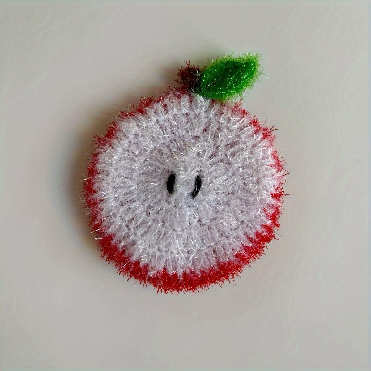 Manufacturer Wholesale Handmade Acrylic Dish Towels, Christmas Apple Creative Kitchen Cleaning Dishcloths, Multi-functional Scouring Pads, Dish Towels, Christmas Gifts