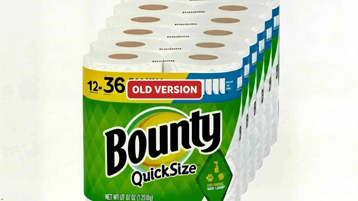 Bounty Essentials Select-A-Size Paper Towels, White, 6 Triple Rolls = 18 Regular Rolls