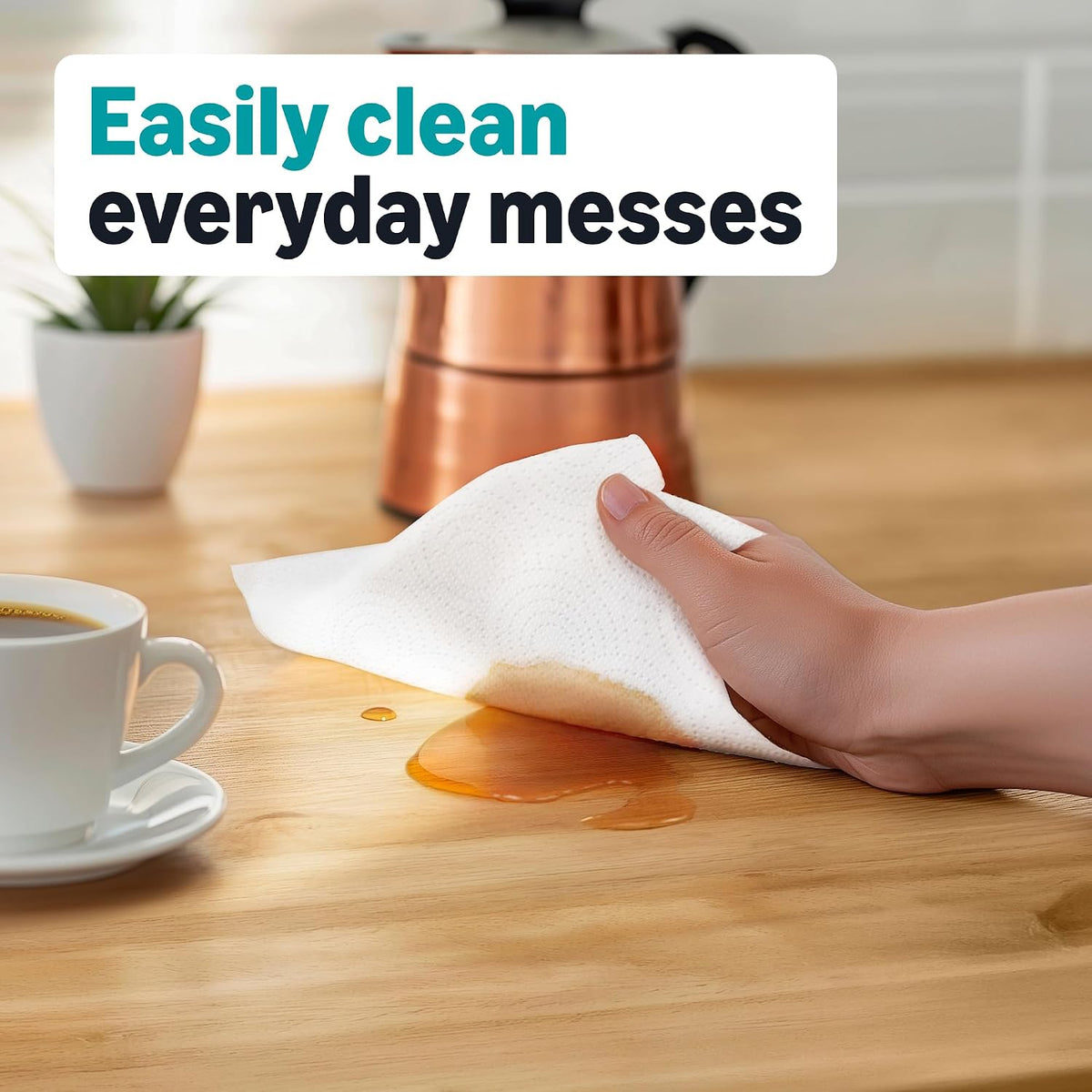 Amazon Basics Compact Paper Towel 200 sheets 12 ct