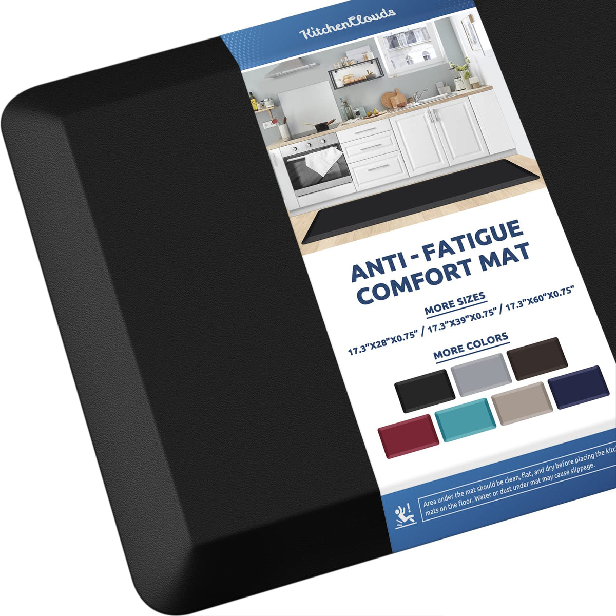 Kitchen Mat Cushioned Anti Fatigue Rug Standing and Comfort Floor Mats