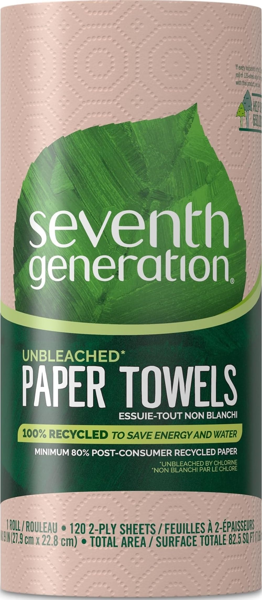 Seventh Generation Nat Paper Towels, 120 Cnt, 120-Count