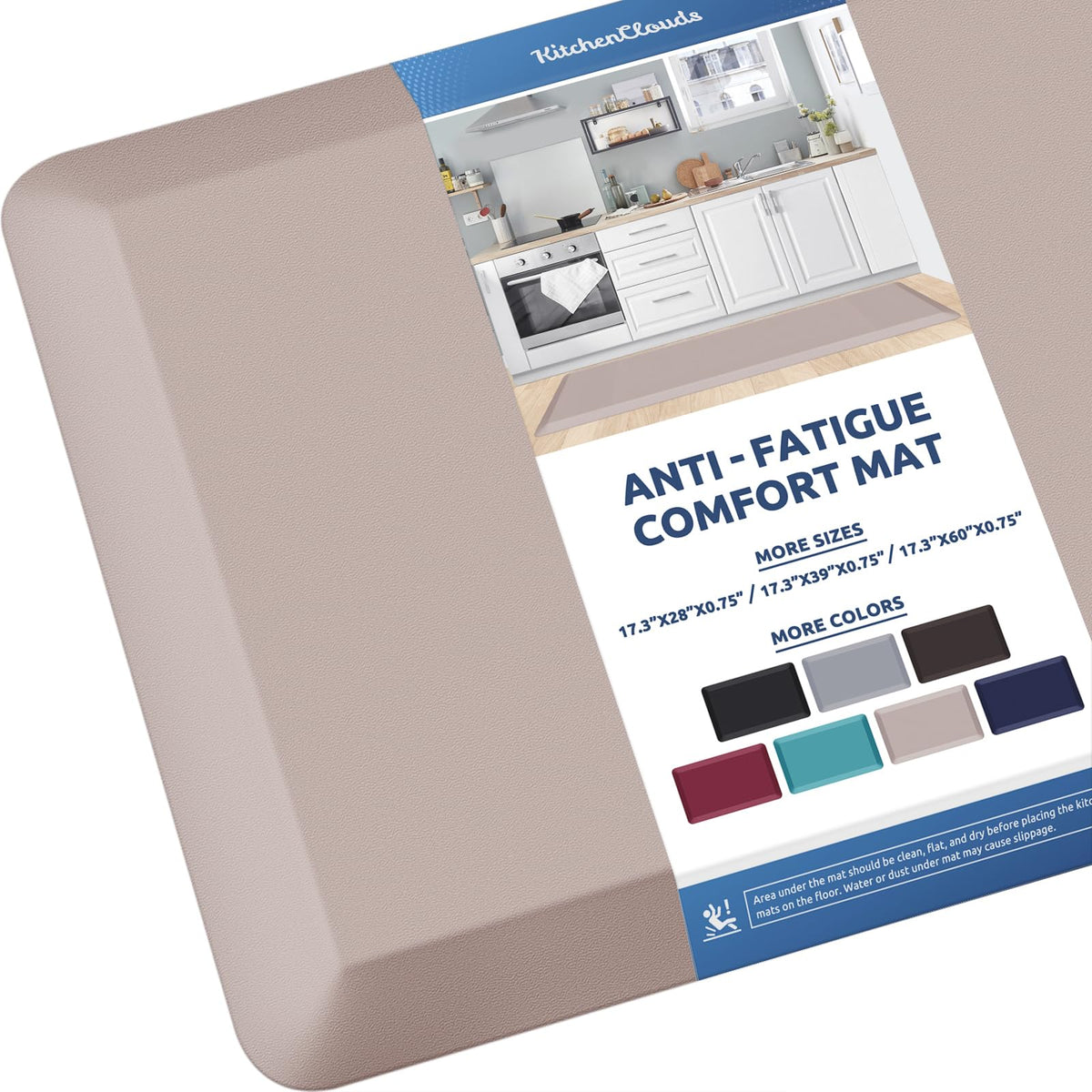 Kitchen Mat Cushioned Anti Fatigue Rug Standing and Comfort Floor Mats