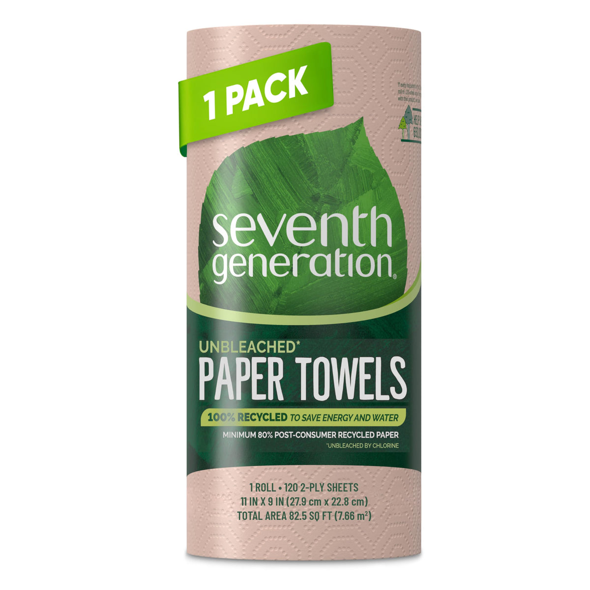 Seventh Generation Nat Paper Towels, 120 Cnt, 120-Count