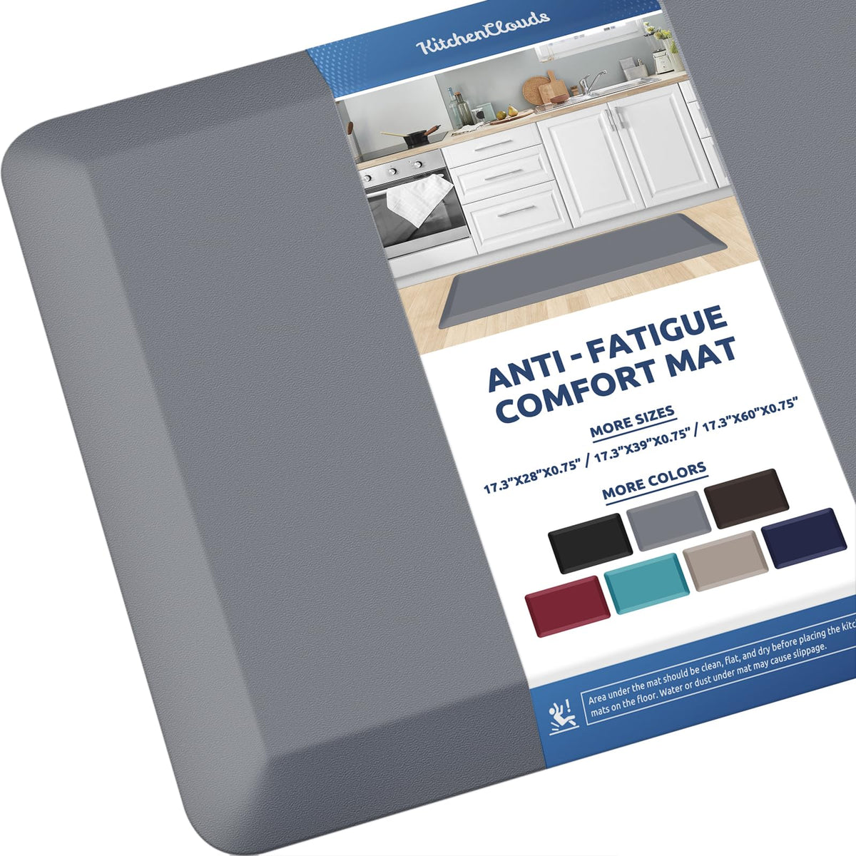 Kitchen Mat Cushioned Anti Fatigue Rug Standing and Comfort Floor Mats
