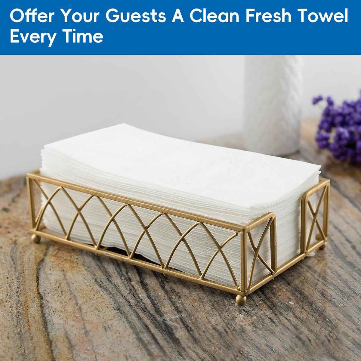JEBBLAS 100Pcs Disposable Guest Towels, Linen Feel Hand Towels, Cloth-Like Paper Napkins, Soft, Absorbent Paper Hand Towel for Kitchen, Parties, Bathroom, Restaurant, Events, 7.8” X 15.7” White
