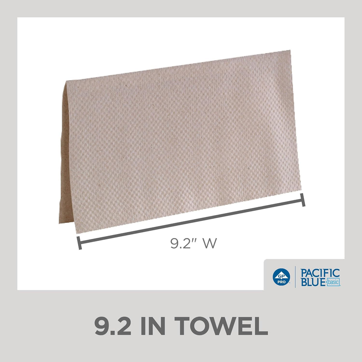 Pacific Blue Basic S-Fold Recycled Paper Towels by GP PRO (Georgia-Pacific), Brown, 23504, 250 Towels Per Pack, 16 Packs Per Case (4000 Total), 9.20" x 10.20