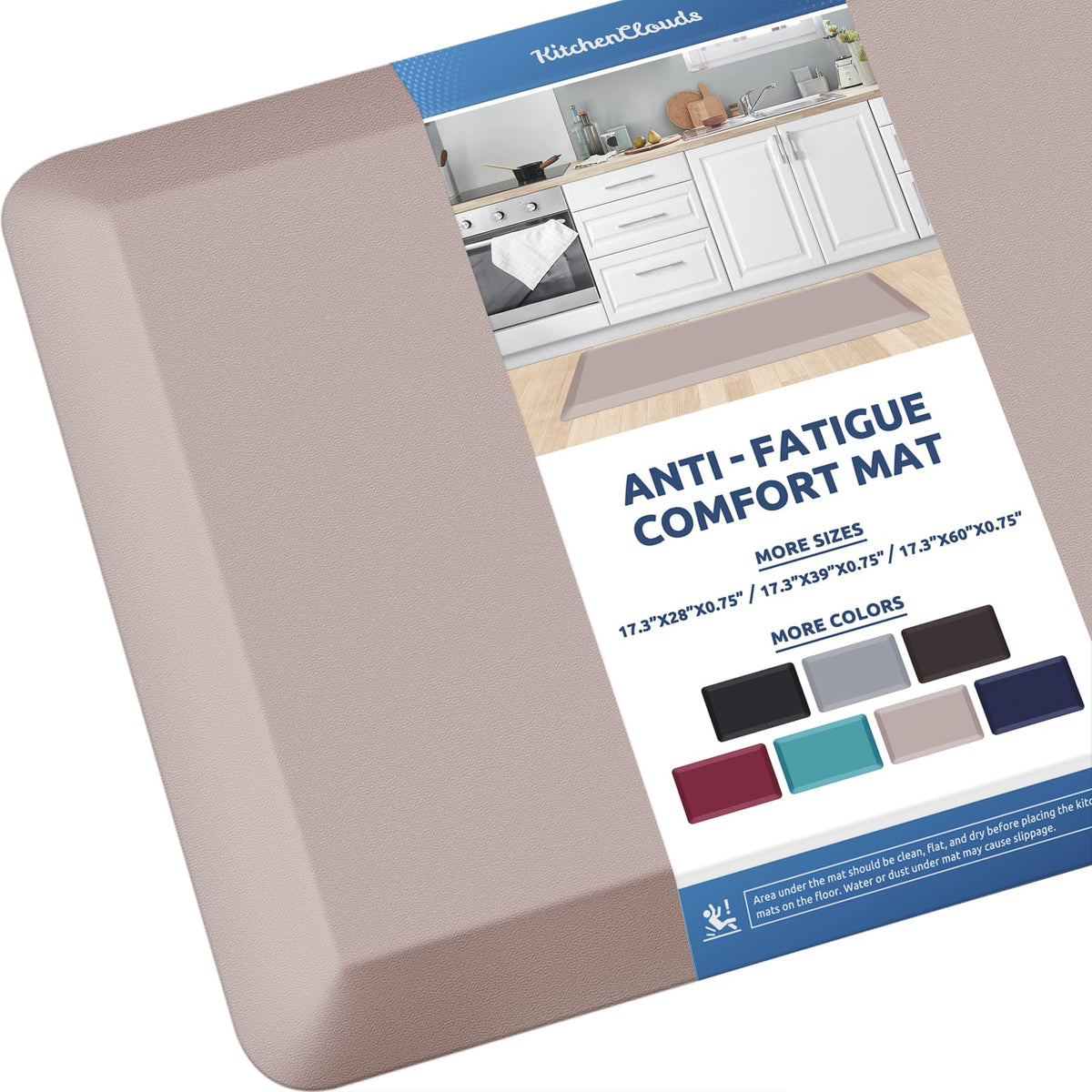 Kitchen Mat Cushioned Anti Fatigue Rug Standing and Comfort Floor Mats