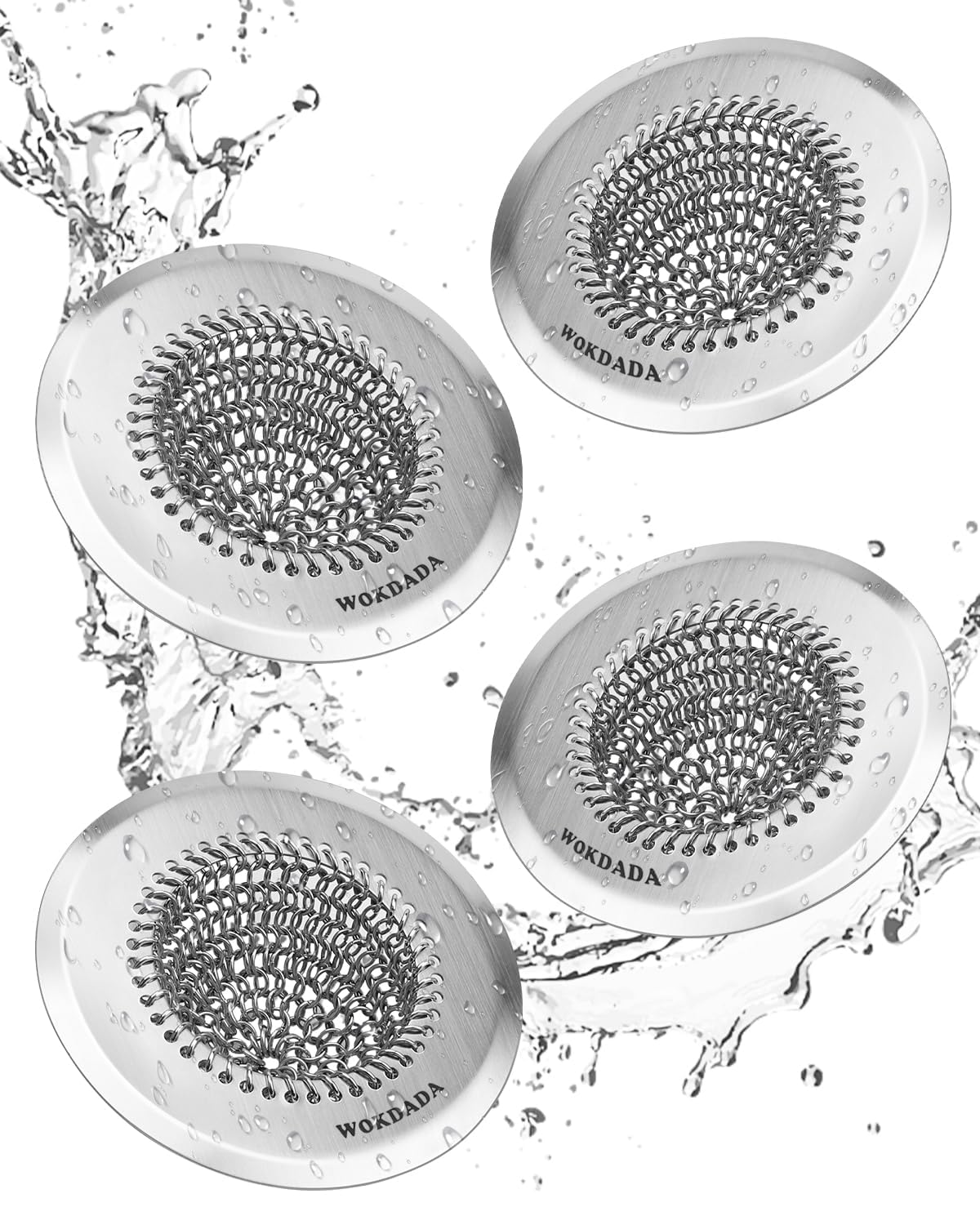 Kitchen Sink Drain Strainer,Patented Reversible Chain Mesh Basket Anti-Clog