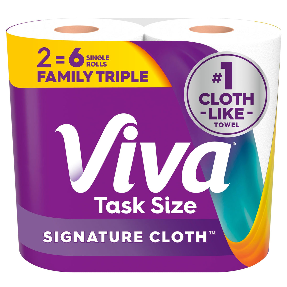 Viva Signature Cloth Paper Towels, 3 Double Rolls, 86 Sheets per Roll