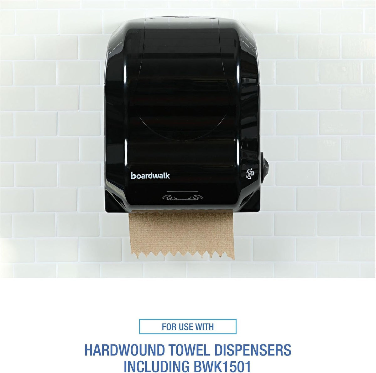Boardwalk Hardwound Paper Towels, 6 Rolls, 1-Ply, 8" x 800 ft, Natural