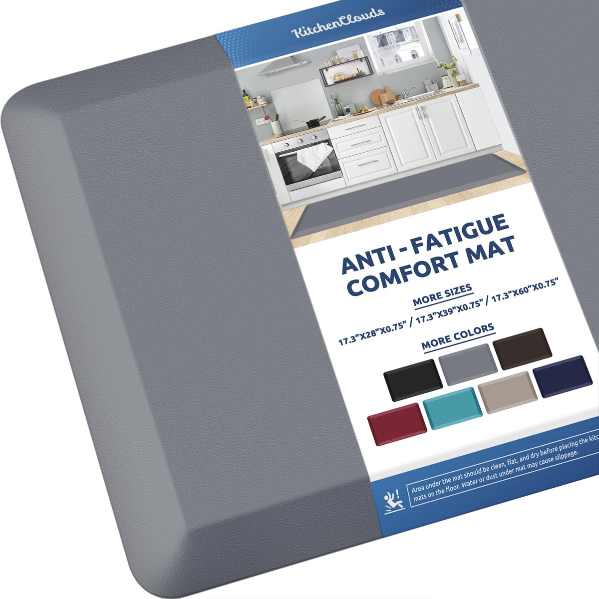 Kitchen Mat Cushioned Anti Fatigue Rug Standing and Comfort Floor Mats