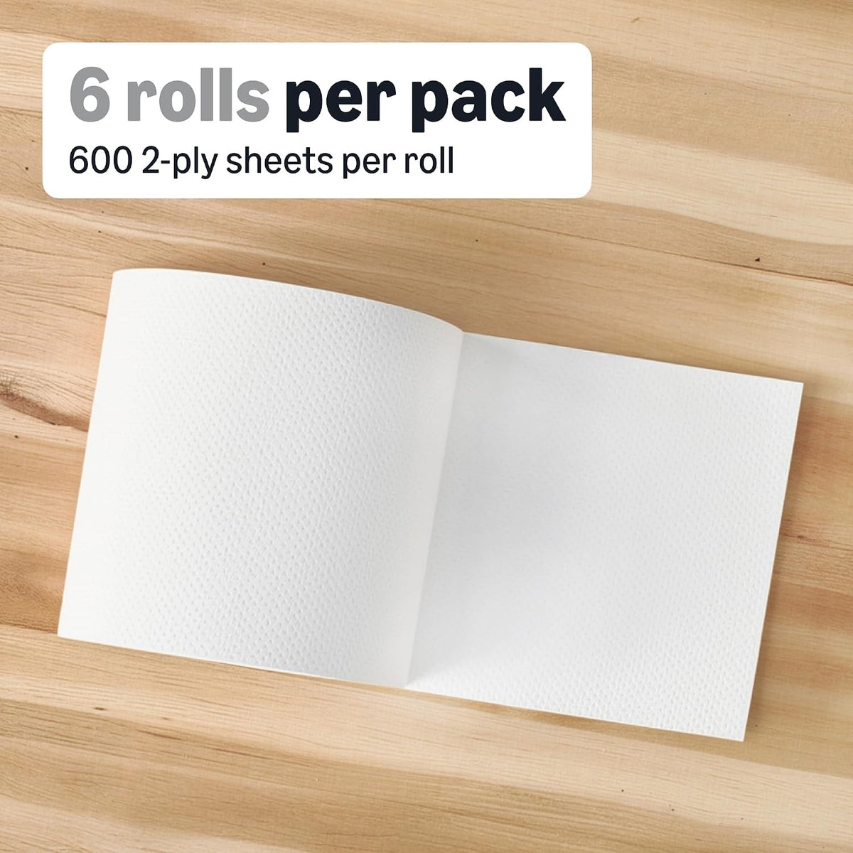 Amazon Basics 2-Ply White Centerpull Paper Towels | Bulk for Business | Compatible with Universal Dispensers | FSC Certified | 600 Towels per Roll (6 Rolls)(7.6 x 9 Sheet)(Previously AmazonCommercial)