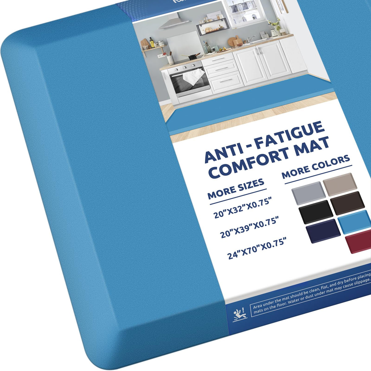Kitchen Mat Cushioned Anti Fatigue Rug Standing and Comfort Floor Mats