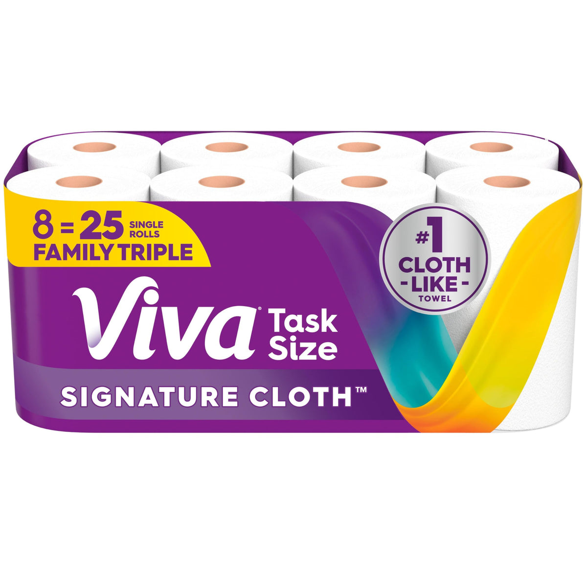 Viva Signature Cloth Paper Towels, 3 Double Rolls, 86 Sheets per Roll