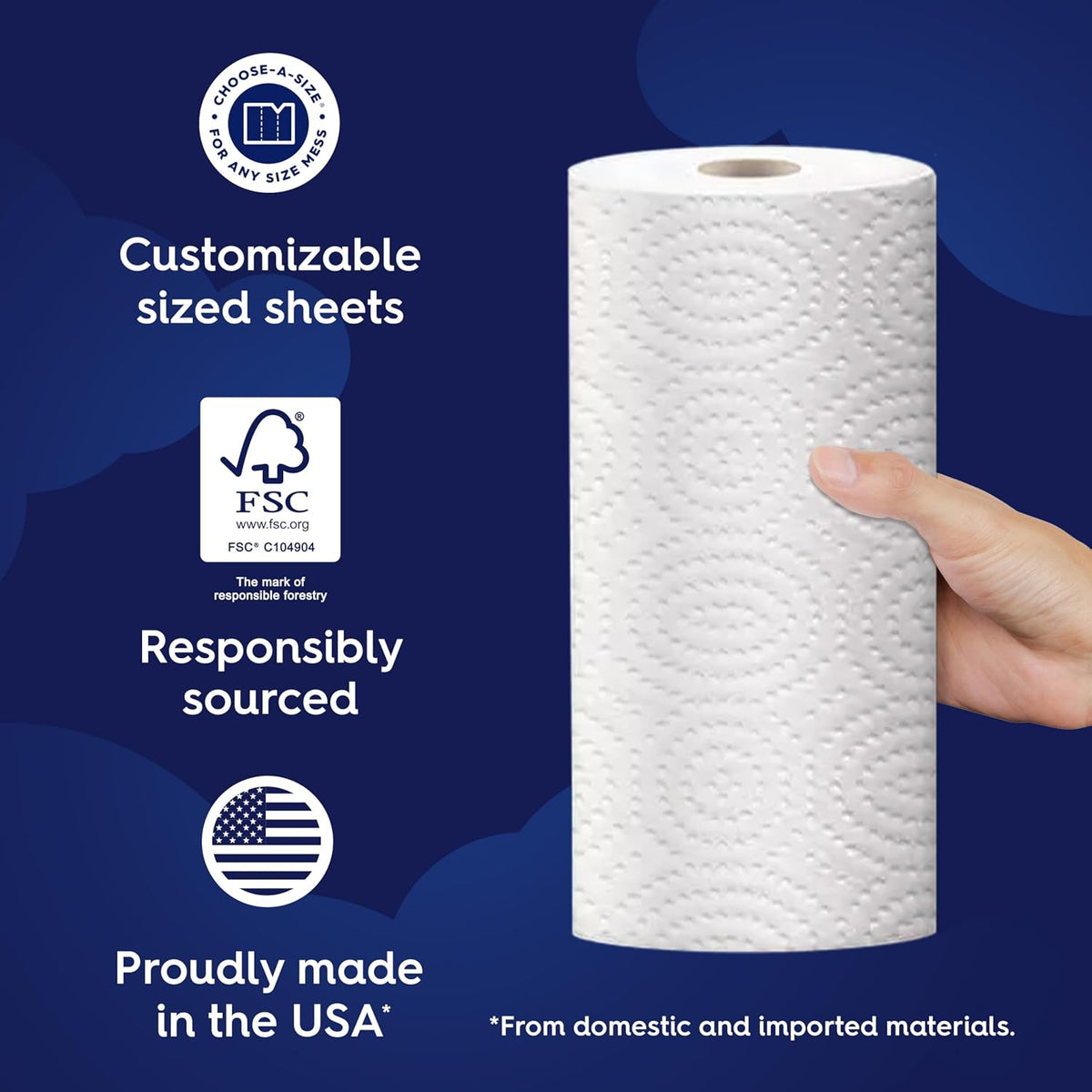 White Cloud Ultra PRO Paper Towel, 2 Packs of 6 Double Rolls