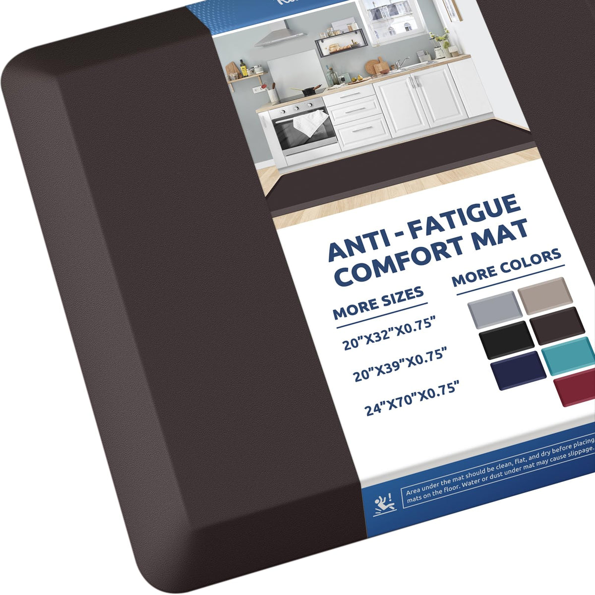 Kitchen Mat Cushioned Anti Fatigue Rug Standing and Comfort Floor Mats