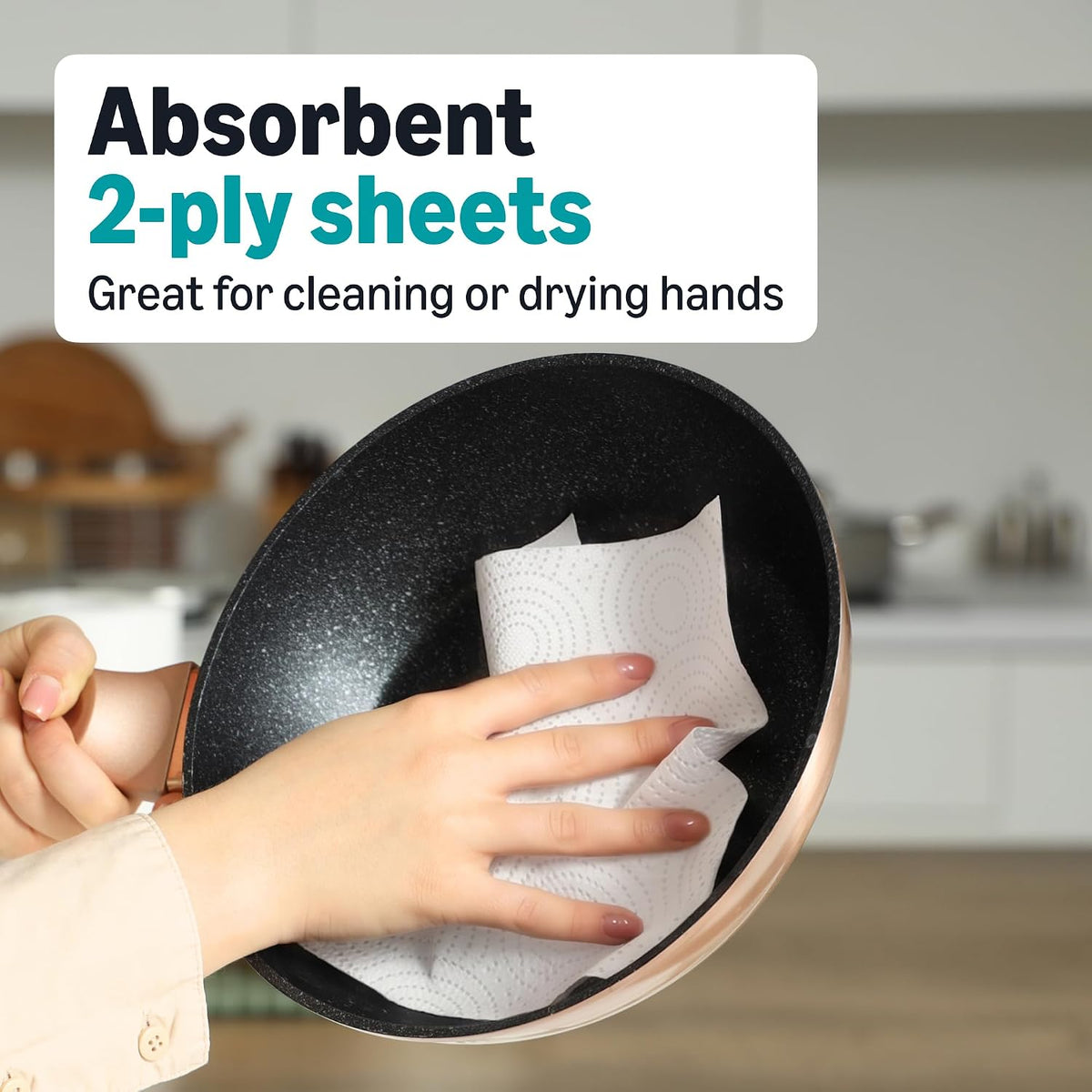 Amazon Basics Compact Paper Towel 200 sheets 12 ct