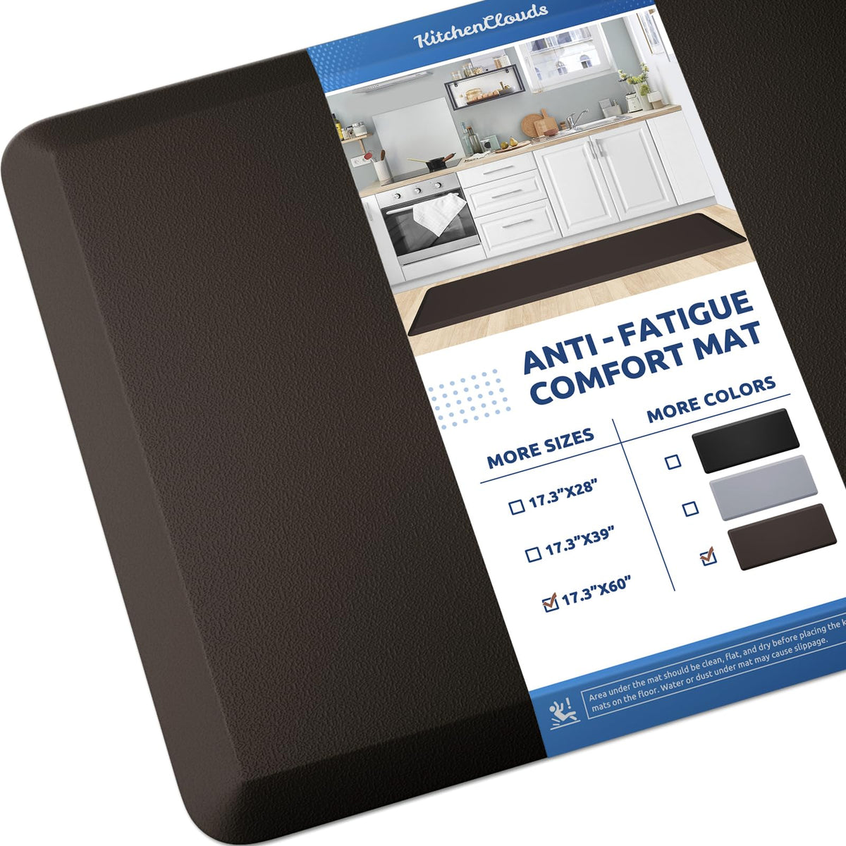 Kitchen Mat Cushioned Anti Fatigue Rug Standing and Comfort Floor Mats
