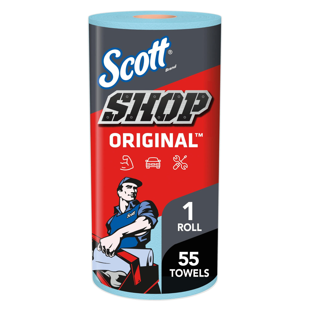 Scott Shop Towels Original, 55 Towels/Roll, 30 Rolls/Case