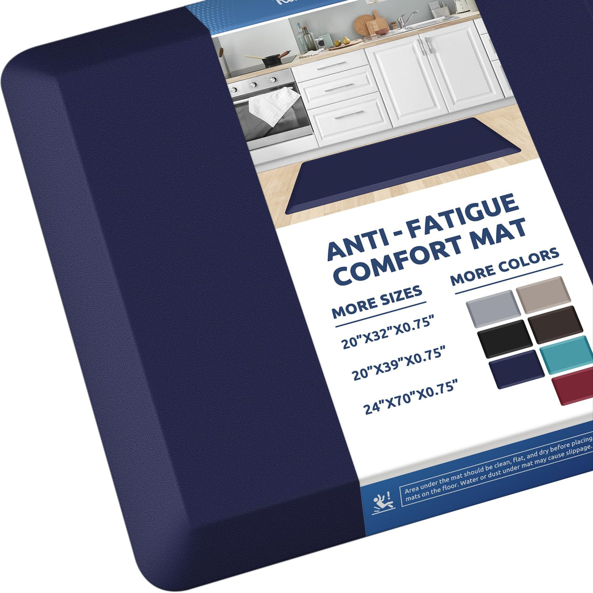 Kitchen Mat Cushioned Anti Fatigue Rug Standing and Comfort Floor Mats
