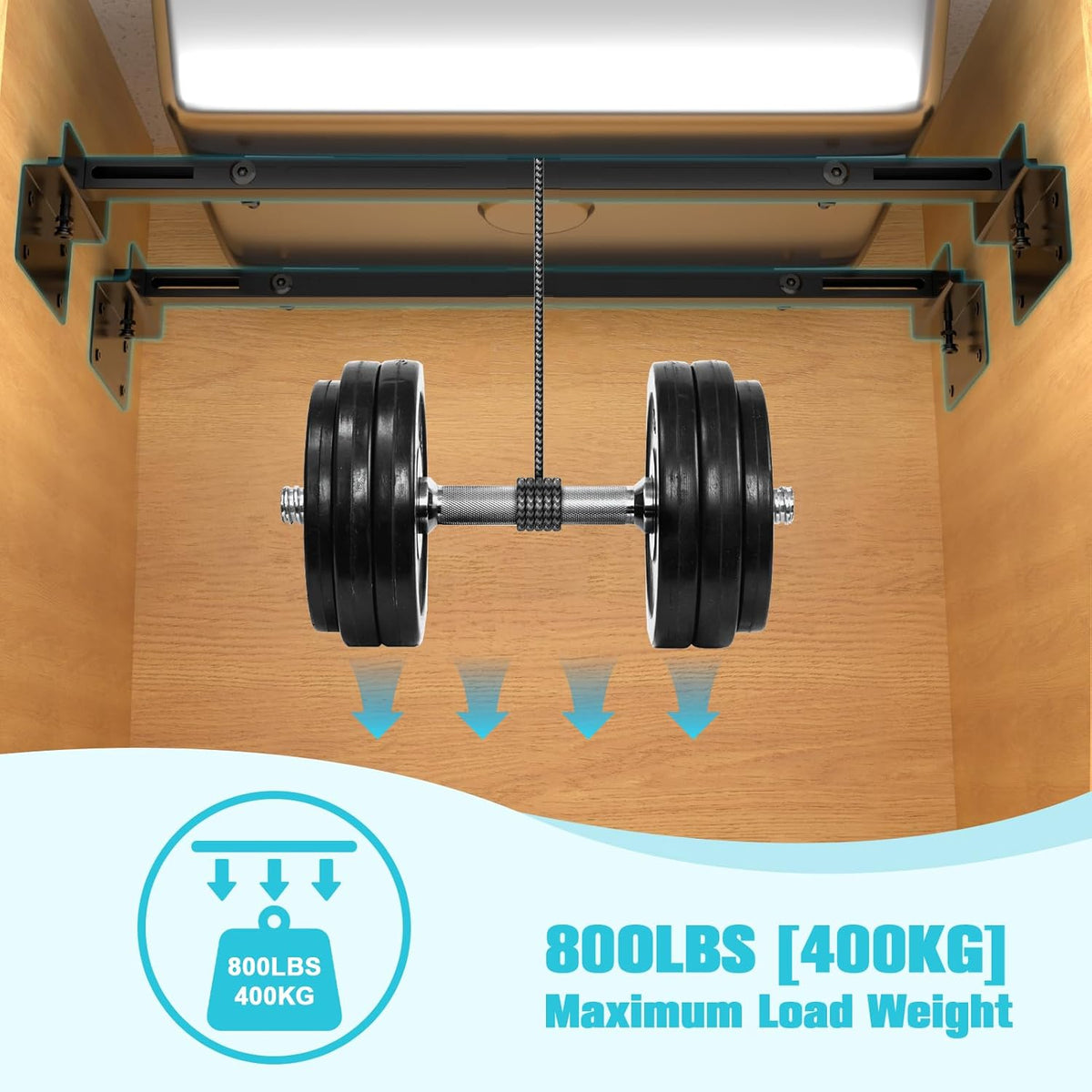 71-100cm Undermount Sink Brackets Kit, Adjustable Carbon Steel Supports