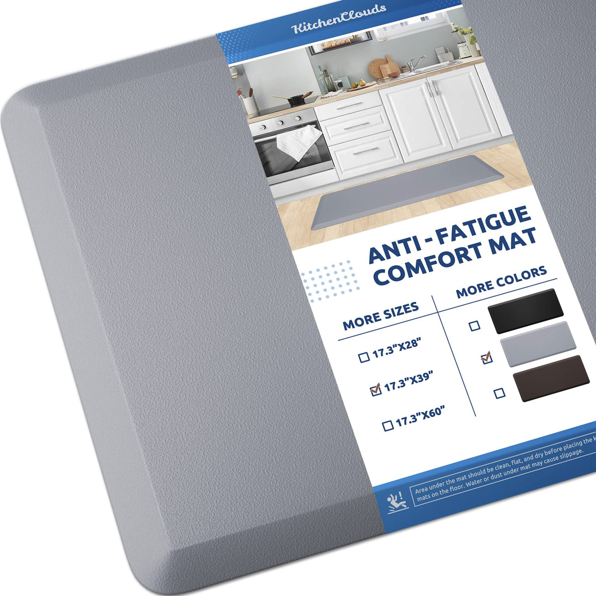Kitchen Mat Cushioned Anti Fatigue Rug Standing and Comfort Floor Mats