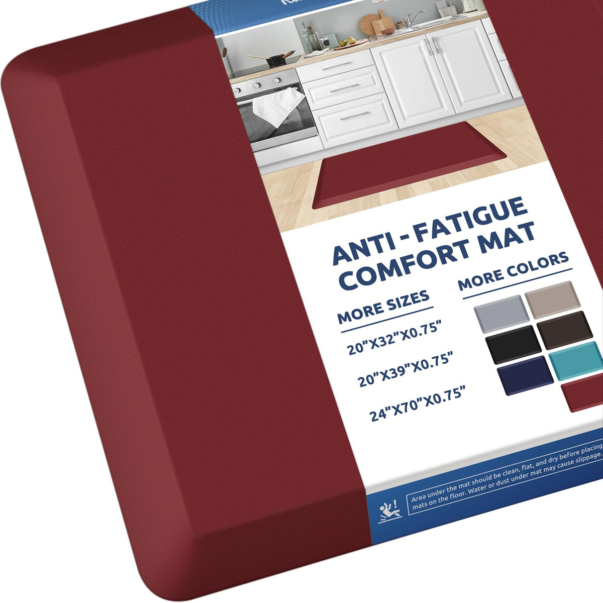 Kitchen Mat Cushioned Anti Fatigue Rug Standing and Comfort Floor Mats