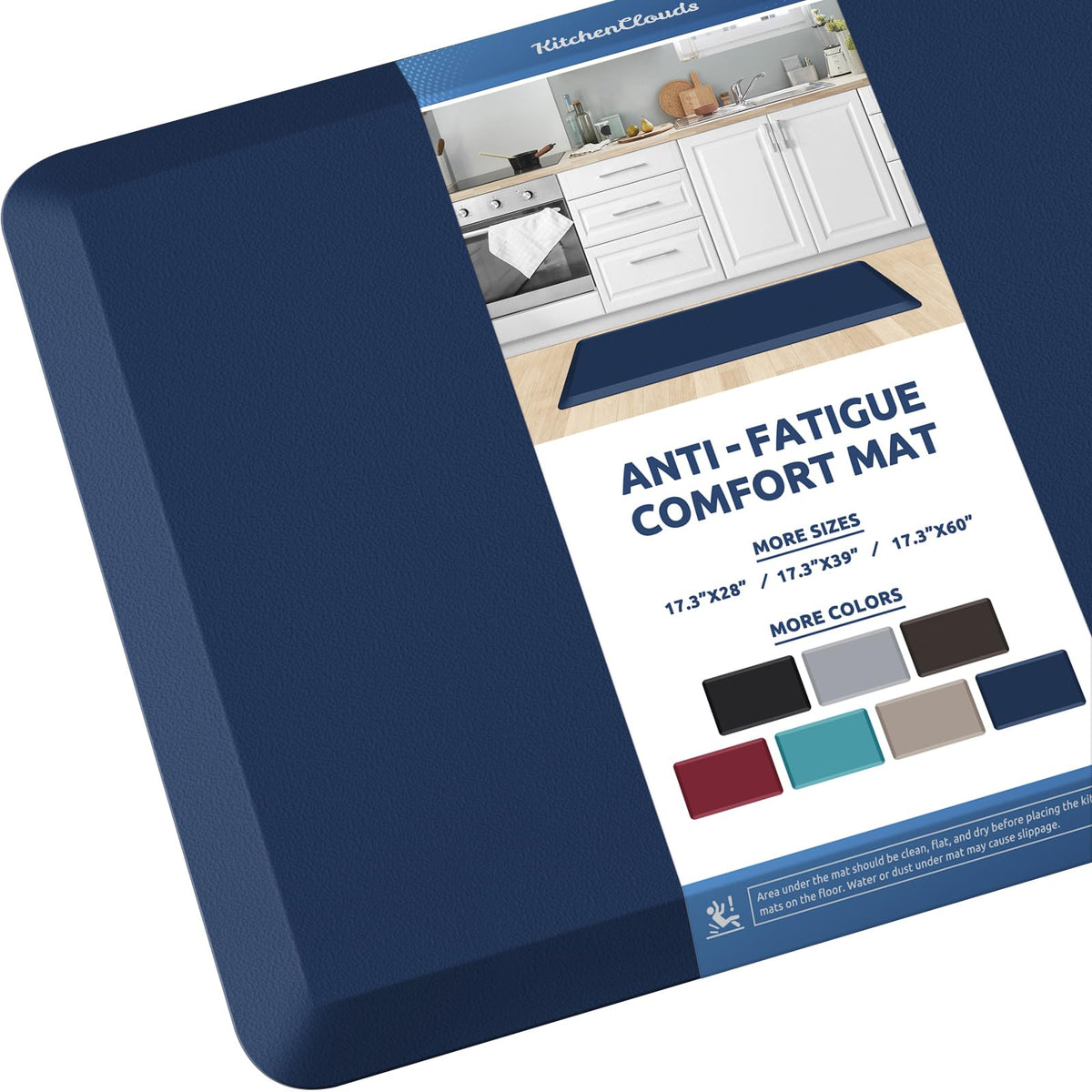 Kitchen Mat Cushioned Anti Fatigue Rug Standing and Comfort Floor Mats