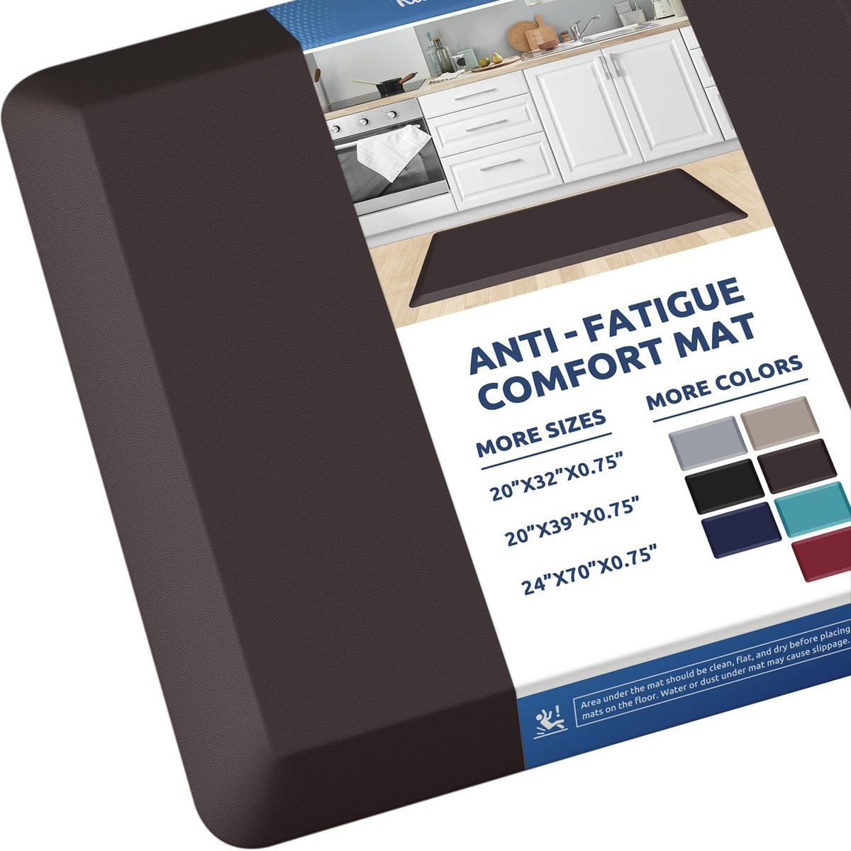 Kitchen Mat Cushioned Anti Fatigue Rug Standing and Comfort Floor Mats