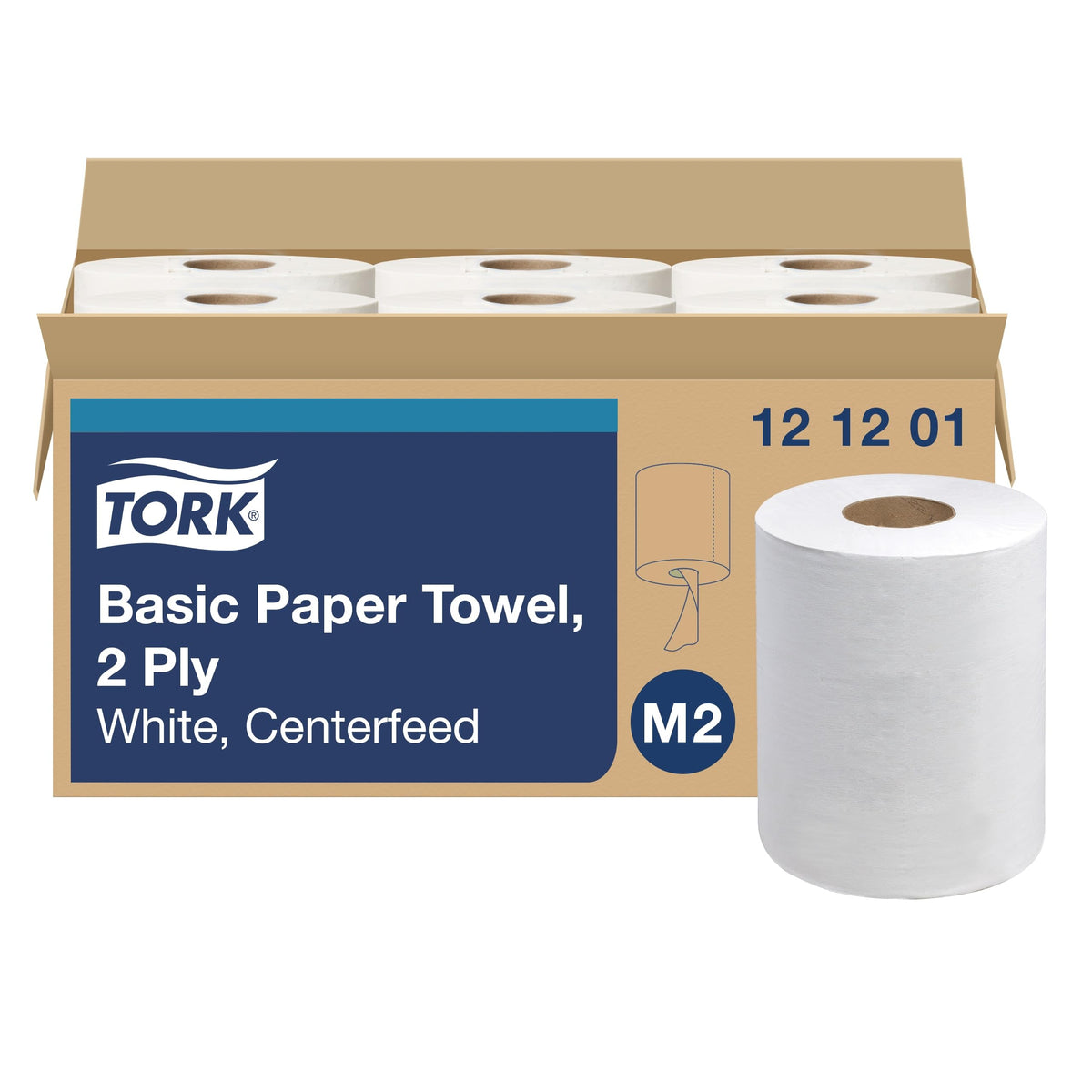 Tork Soft Centerfeed Hand Towel White M2, 6 x 600 Sheets, 121204