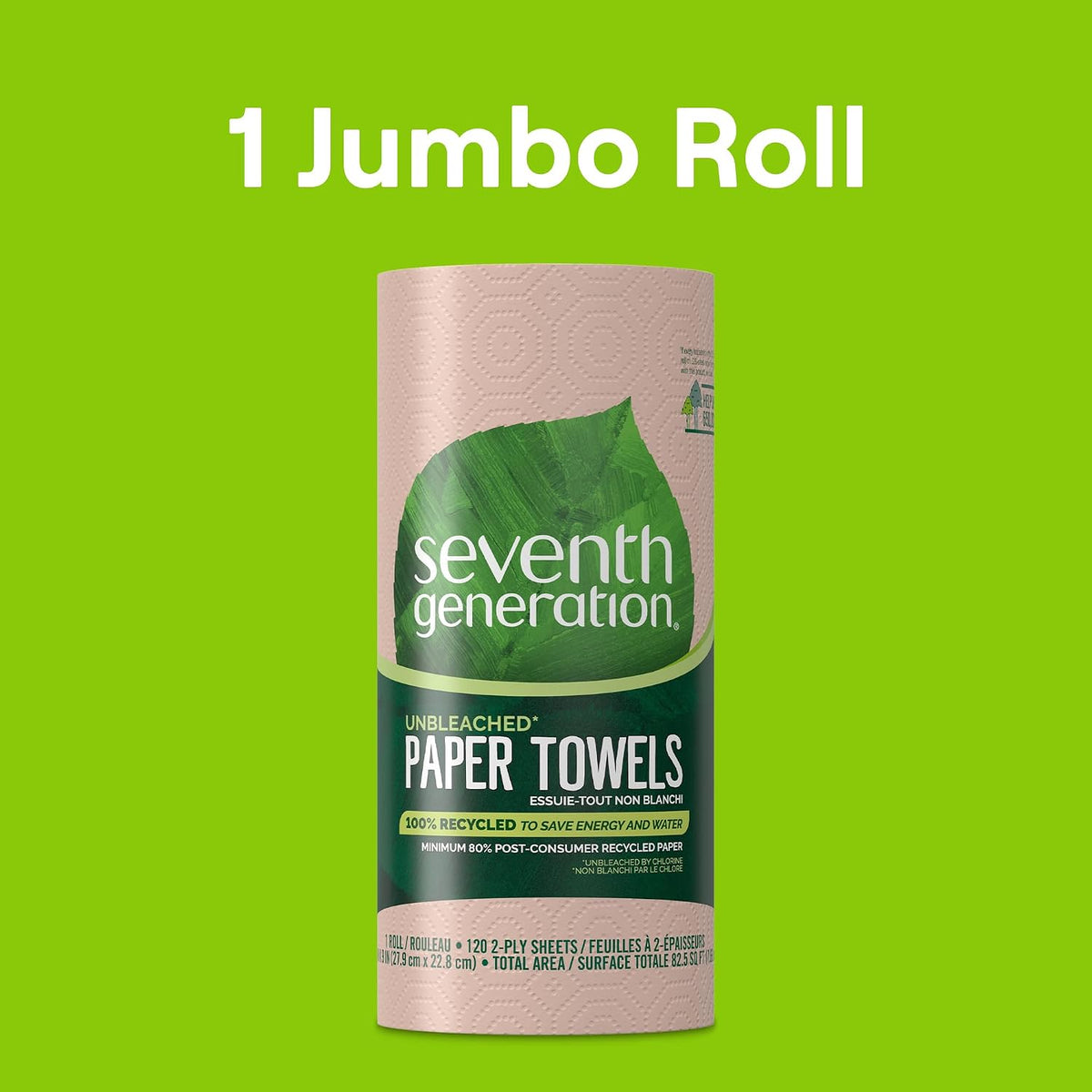 Seventh Generation Nat Paper Towels, 120 Cnt, 120-Count