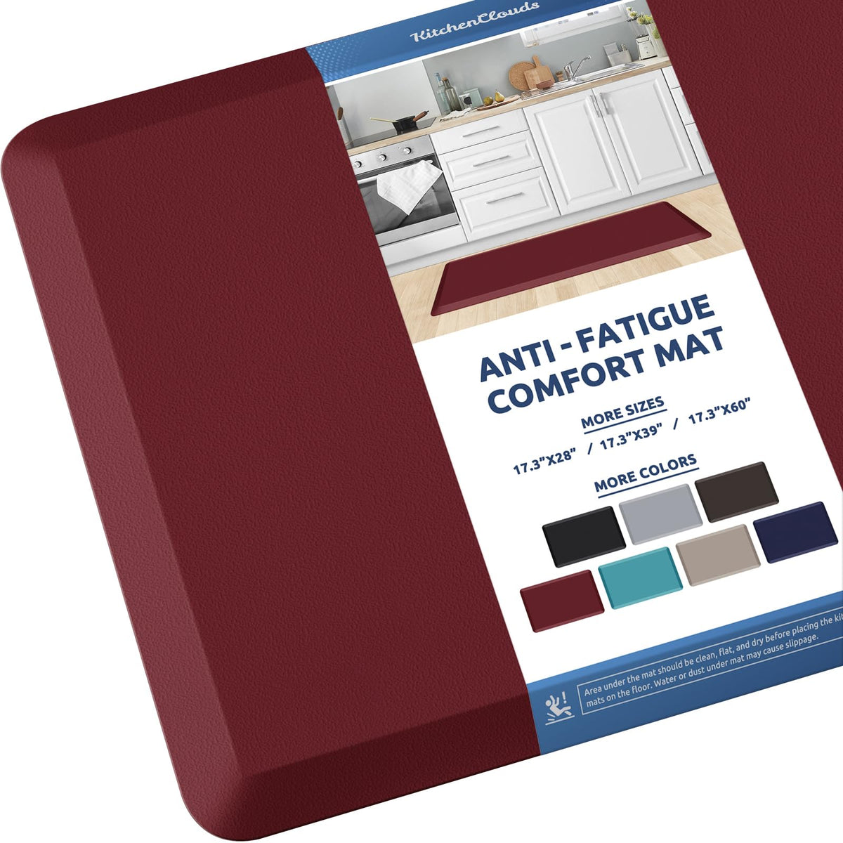 Kitchen Mat Cushioned Anti Fatigue Rug Standing and Comfort Floor Mats