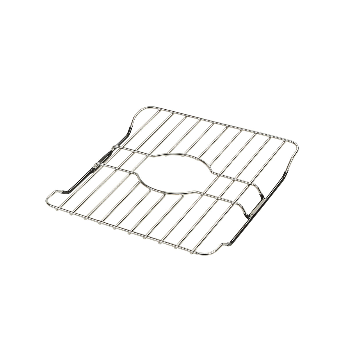 SunnyPoint 304 Stainless Steel Sink Protector Rack – Rust-Resistant Grid for Kitchen Sink Bottom, Scratch Prevention, Drainage Support – Fits Sinks 10.75" x 12.4", Center Drain Hole Required