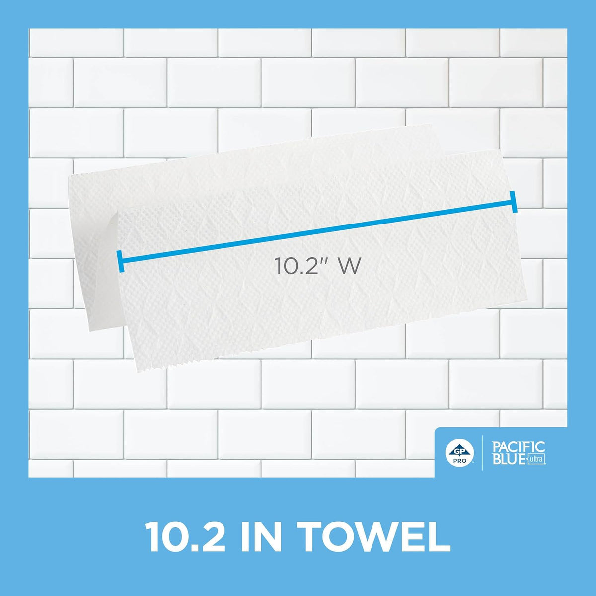 Pacific Blue Ultra Big Z-Fold Paper Towels by GP PRO (Georgia-Pacific), White, 20887, 220 Paper Towels Per Pack, 10 Packs Per Case (2200 Total), 10.20'' x 10.80