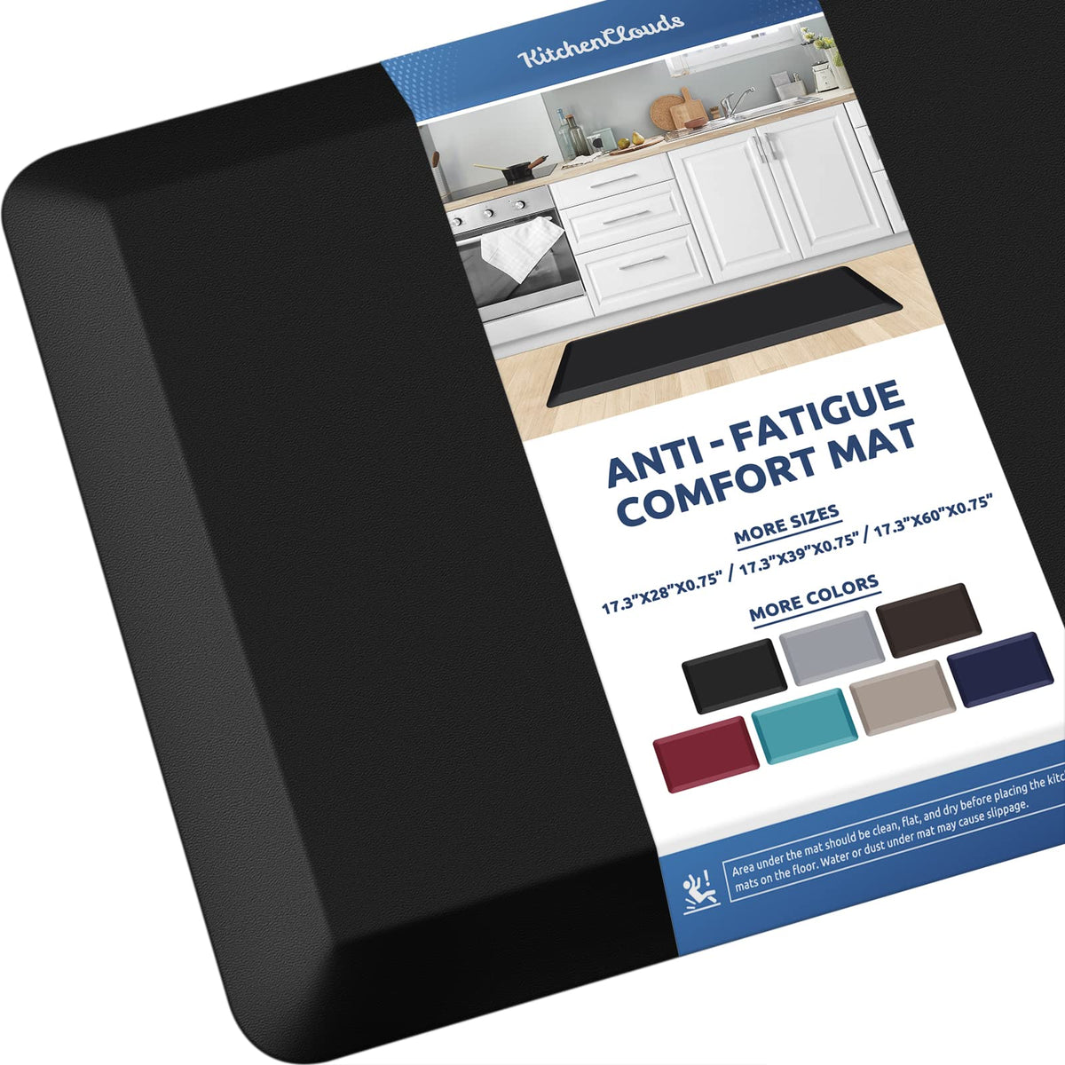 Kitchen Mat Cushioned Anti Fatigue Rug Standing and Comfort Floor Mats