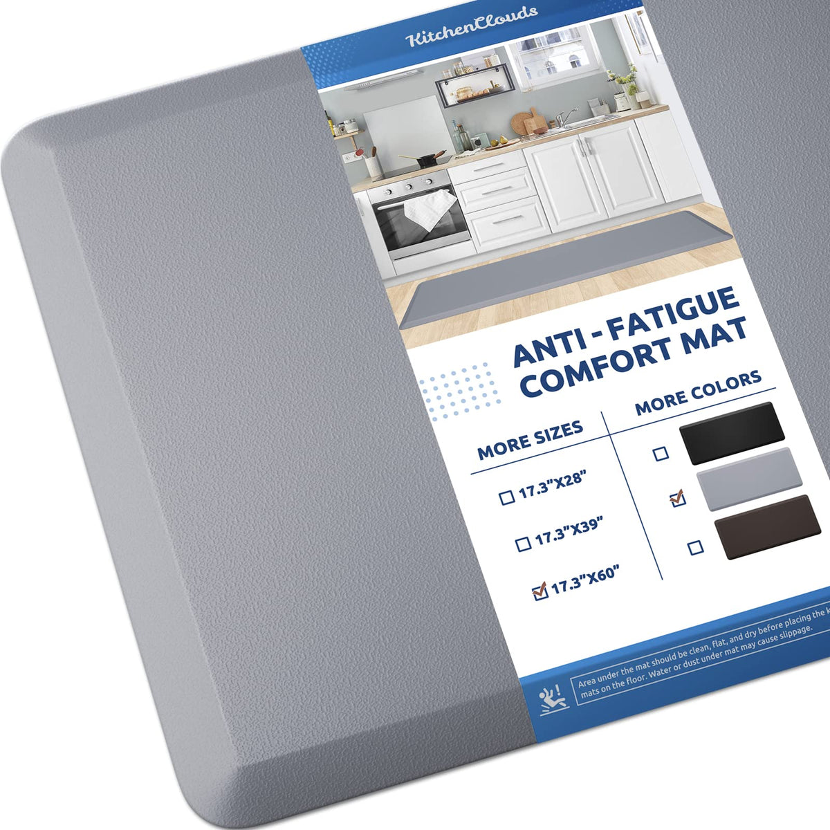 Kitchen Mat Cushioned Anti Fatigue Rug Standing and Comfort Floor Mats