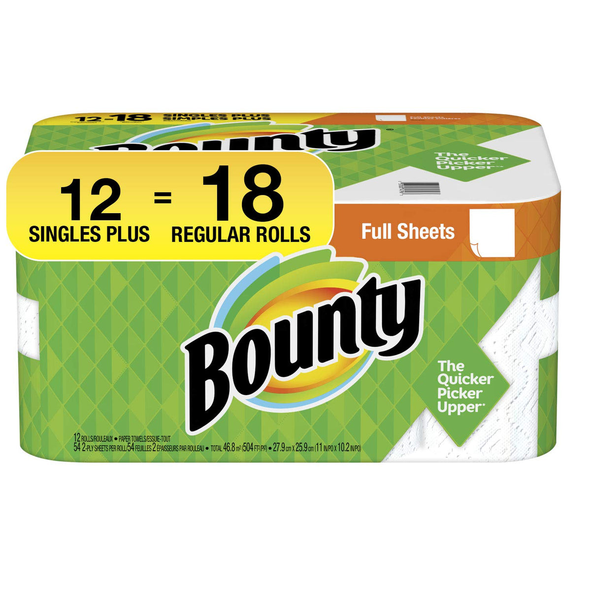 Bounty Paper Towels Select-A-Size, White, 8 Triple Rolls = 24 Regular Rolls