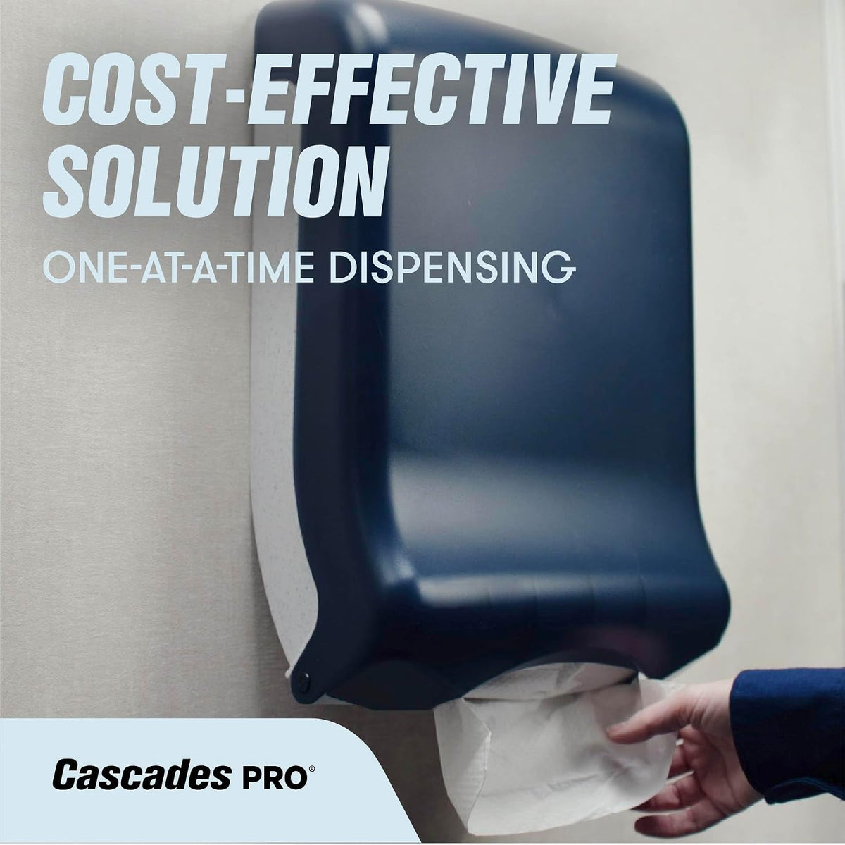 Cascades PRO Perform Premium Multifold Paper Towels H173, 150 Sheets, White