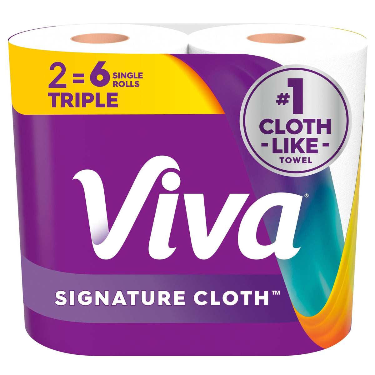 Viva Signature Cloth Paper Towels, 3 Double Rolls, 86 Sheets per Roll