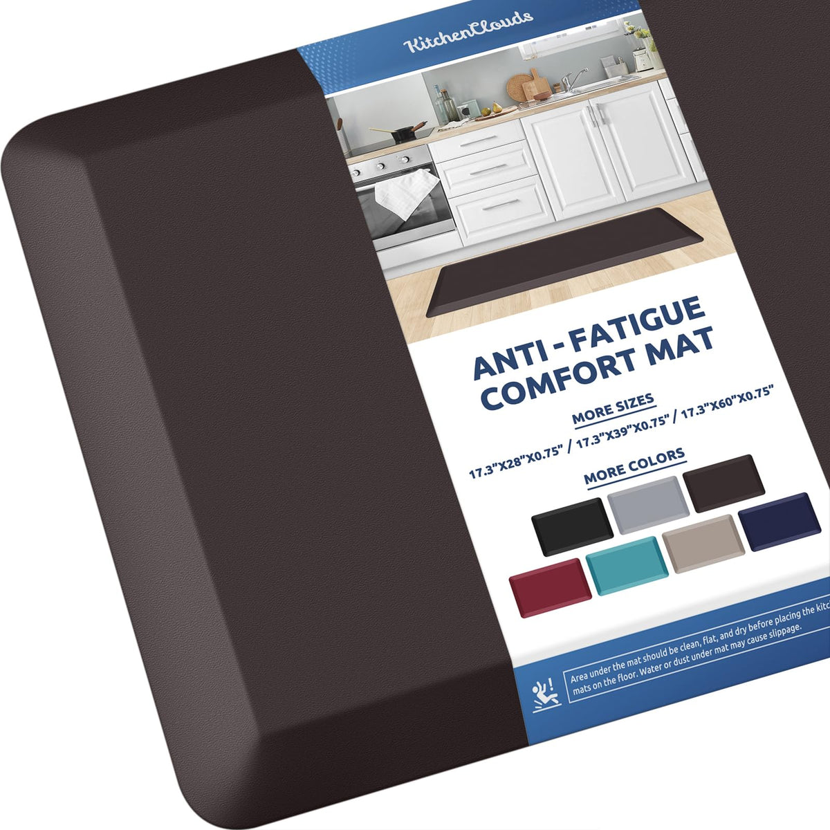 Kitchen Mat Cushioned Anti Fatigue Rug Standing and Comfort Floor Mats