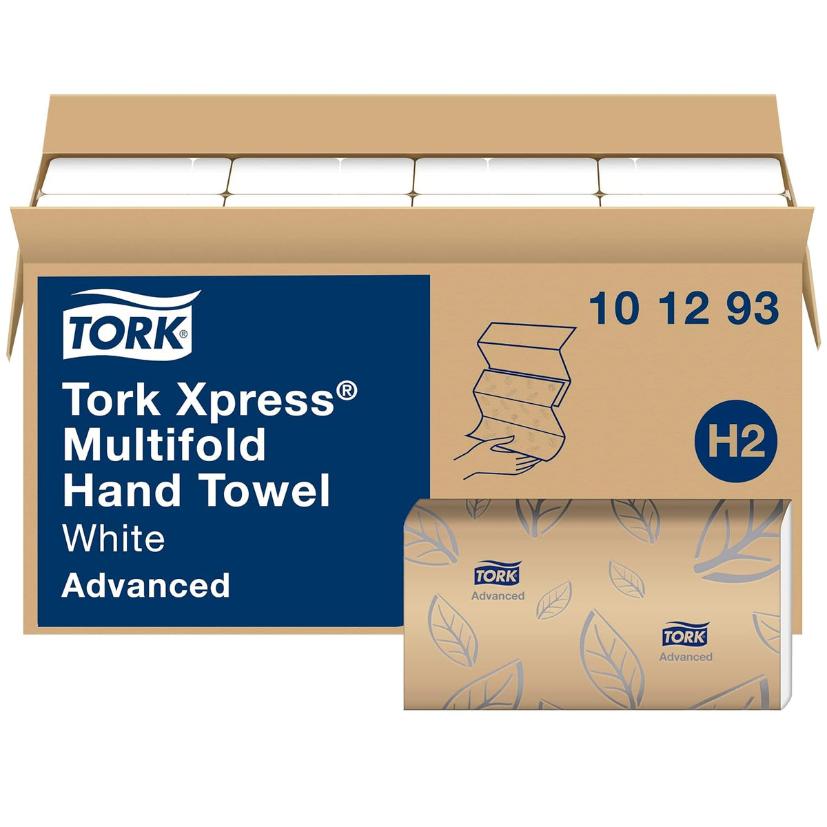 Tork Xpress Soft Multifold Hand Towel White, 16 Packs x 189 Towels, 101293