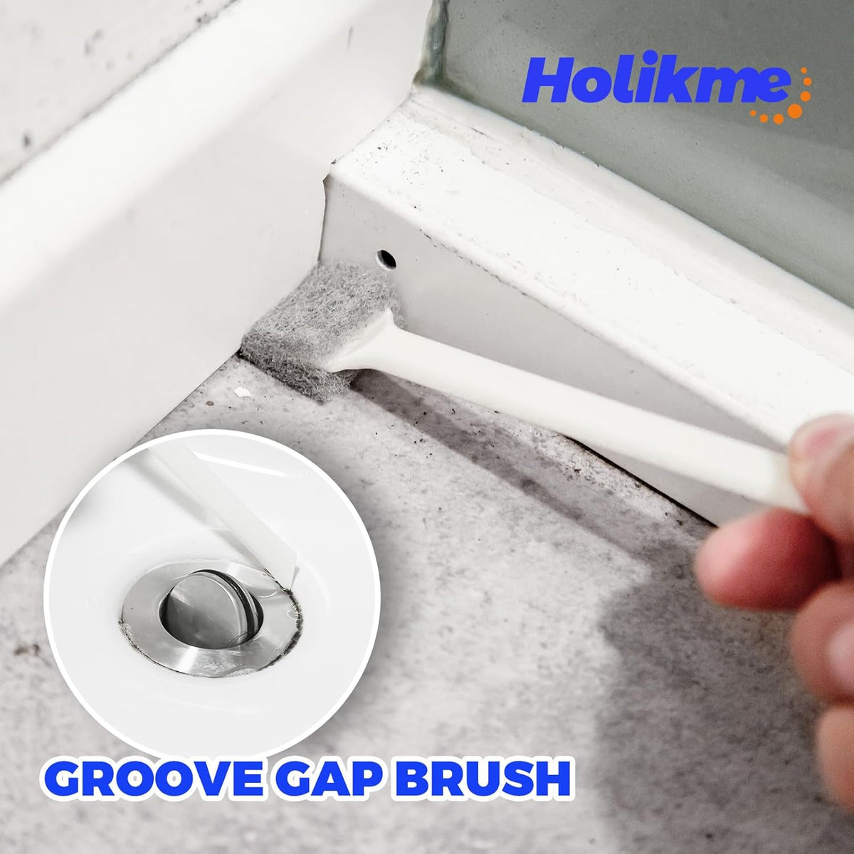 Holikme Dish Brush Cleaning Brush Set for Cleaning Groove Gap,Green