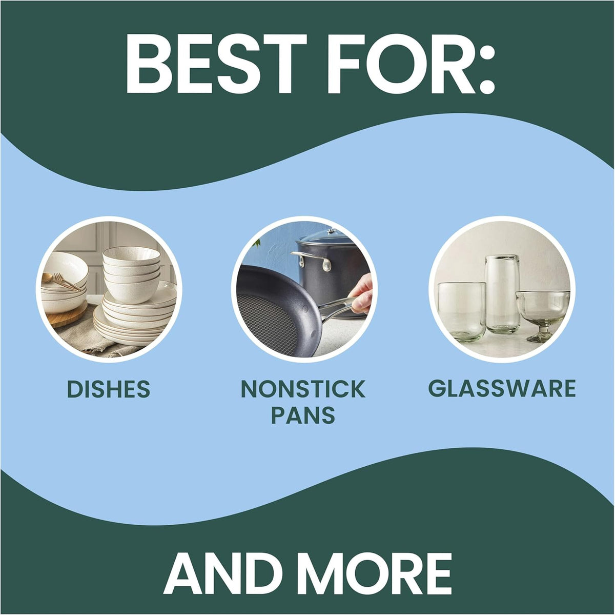 Scotch-Brite Non-Scratch Dishwand Kit, 1 Wand & 7 Refill Pads