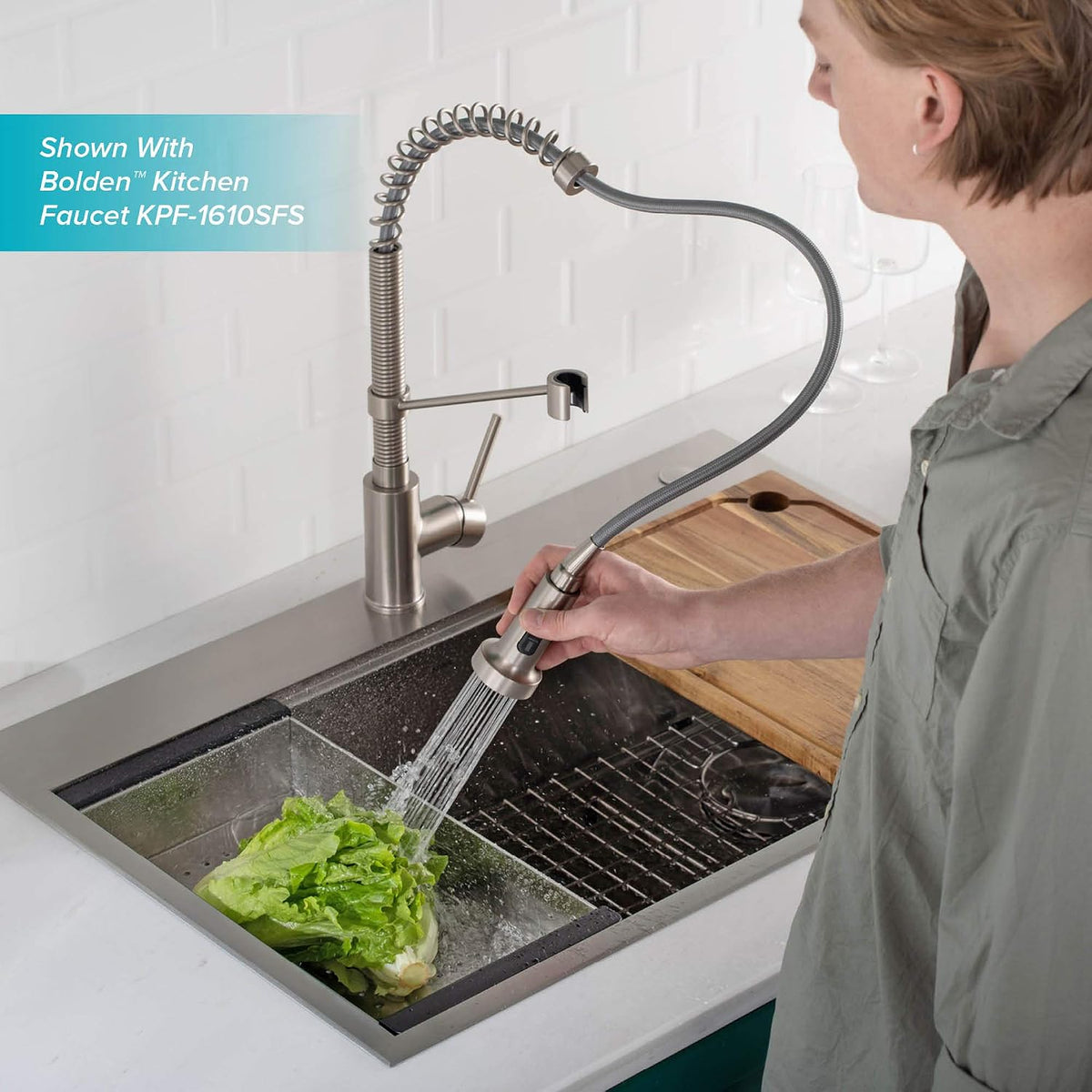 Kraus Stainless Steel 16.75 in Workstation Kitchen Sink Colander CS-6