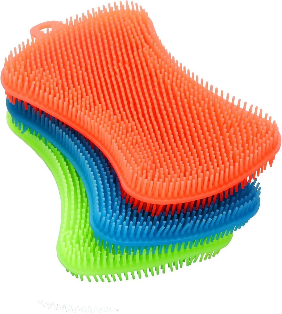 3PCS Silicone Dish Sponges, Multi-Purpose Kitchen Gadget Brush