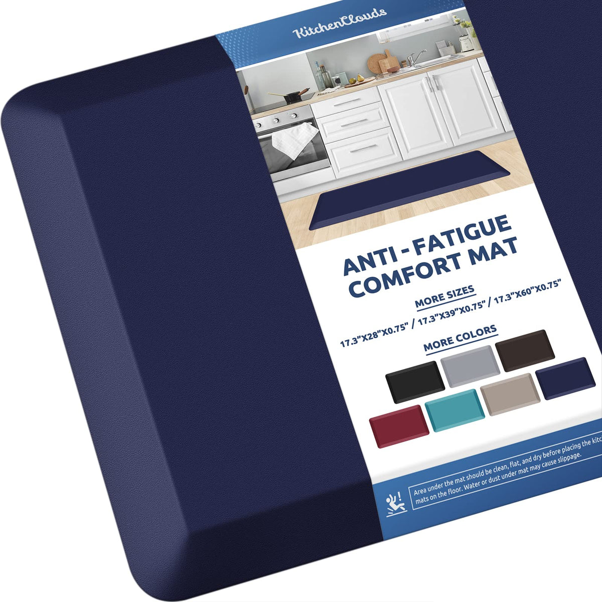 Kitchen Mat Cushioned Anti Fatigue Rug Standing and Comfort Floor Mats