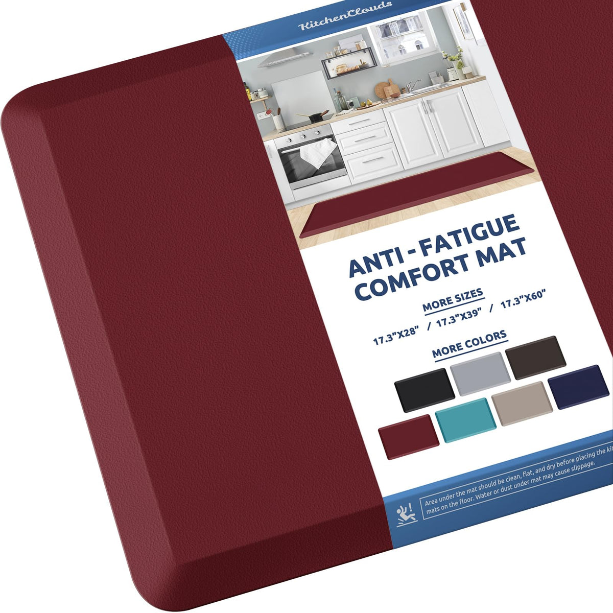 Kitchen Mat Cushioned Anti Fatigue Rug Standing and Comfort Floor Mats