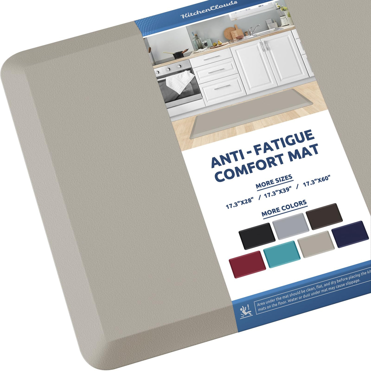 Kitchen Mat Cushioned Anti Fatigue Rug Standing and Comfort Floor Mats